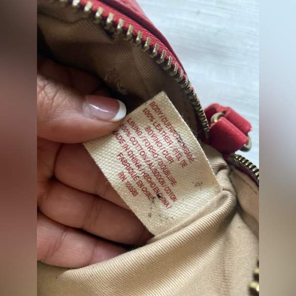 Lucky Brand Red Leather Fringe Crossbody Bag - Picture 12 of 13